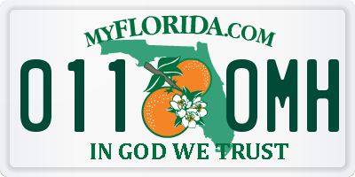 FL license plate 0110MH
