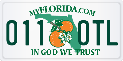 FL license plate 0110TL