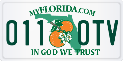 FL license plate 0110TV