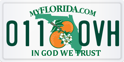 FL license plate 0110VH