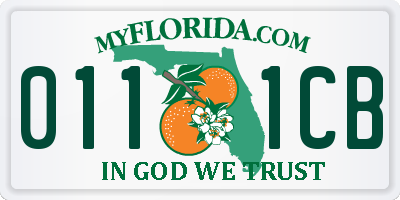 FL license plate 0111CB