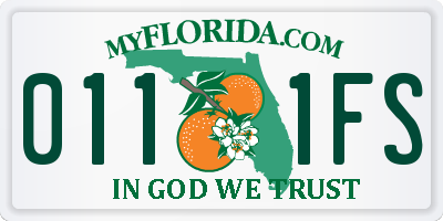 FL license plate 0111FS