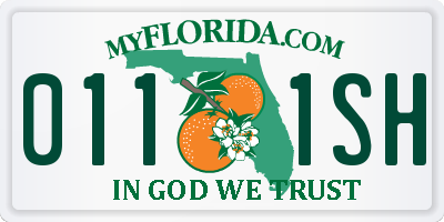 FL license plate 0111SH
