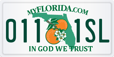 FL license plate 0111SL