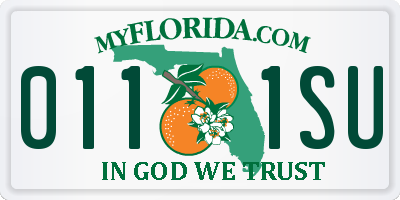 FL license plate 0111SU