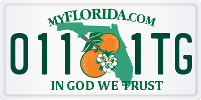 FL license plate 0111TG