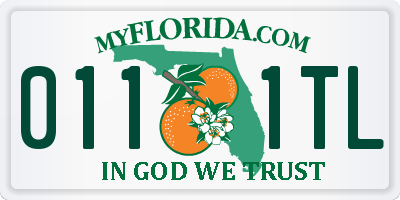 FL license plate 0111TL