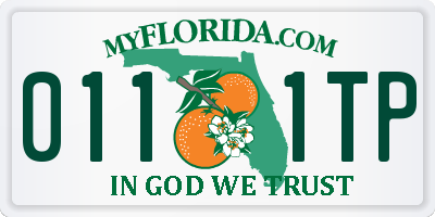 FL license plate 0111TP
