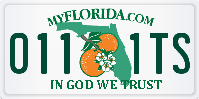 FL license plate 0111TS