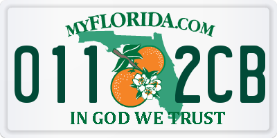 FL license plate 0112CB