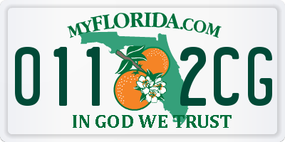 FL license plate 0112CG