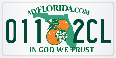 FL license plate 0112CL