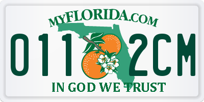 FL license plate 0112CM