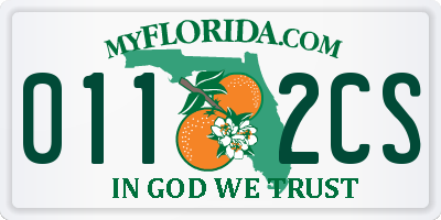 FL license plate 0112CS