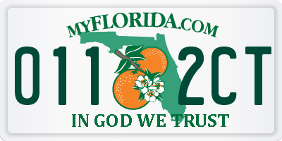 FL license plate 0112CT