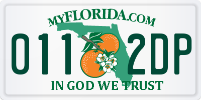 FL license plate 0112DP