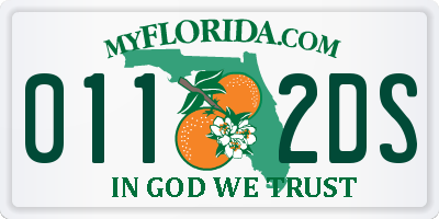 FL license plate 0112DS