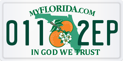 FL license plate 0112EP