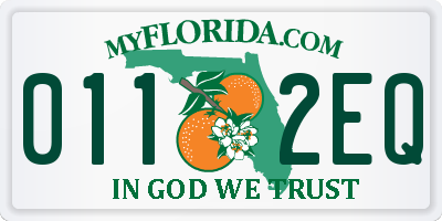 FL license plate 0112EQ