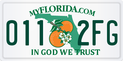 FL license plate 0112FG