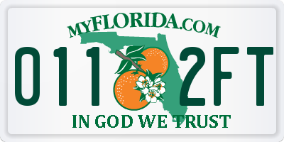 FL license plate 0112FT