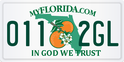 FL license plate 0112GL