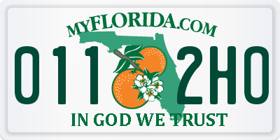 FL license plate 0112HO