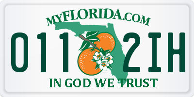 FL license plate 0112IH