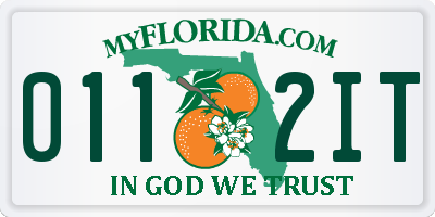 FL license plate 0112IT