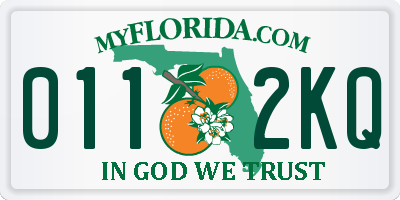 FL license plate 0112KQ