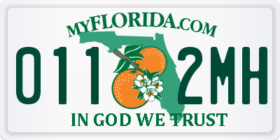 FL license plate 0112MH