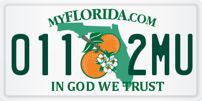 FL license plate 0112MU