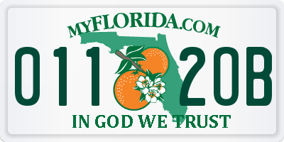 FL license plate 0112OB