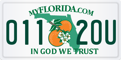 FL license plate 0112OU