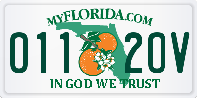 FL license plate 0112OV