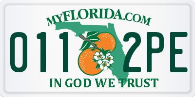 FL license plate 0112PE