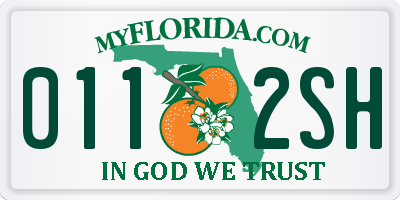 FL license plate 0112SH