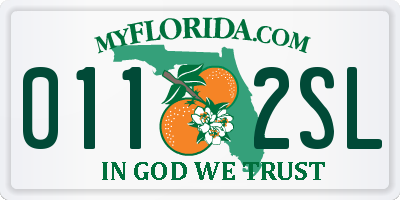 FL license plate 0112SL
