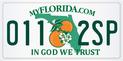 FL license plate 0112SP