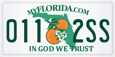 FL license plate 0112SS