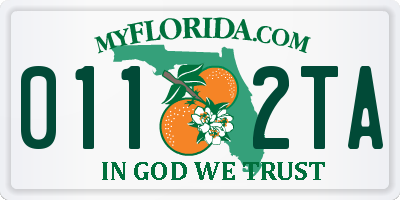 FL license plate 0112TA