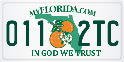 FL license plate 0112TC