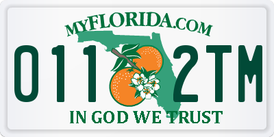 FL license plate 0112TM
