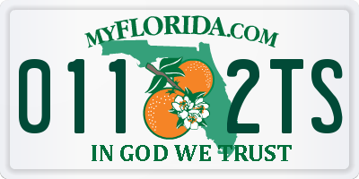 FL license plate 0112TS