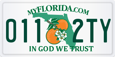 FL license plate 0112TY