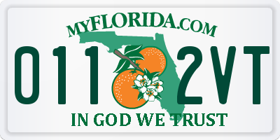 FL license plate 0112VT