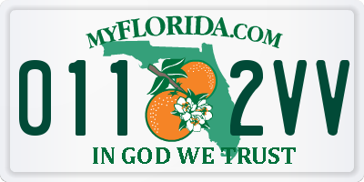 FL license plate 0112VV
