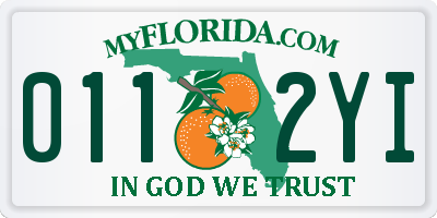 FL license plate 0112YI