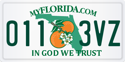 FL license plate 0113VZ