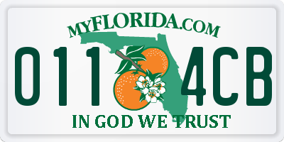 FL license plate 0114CB